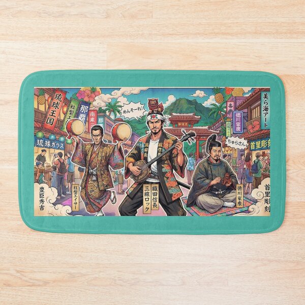 Item preview, Samurai in Okinawa – Colorful Japanese History Pop Art designed and sold by OddGarage.
