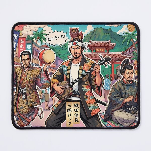 Item preview, Samurai in Okinawa – Colorful Japanese History Pop Art designed and sold by OddGarage.