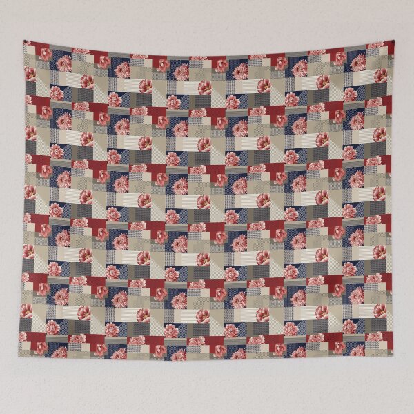 Item preview, Elegant Floral Patchwork Geometric Pattern designed and sold by Vexo P.