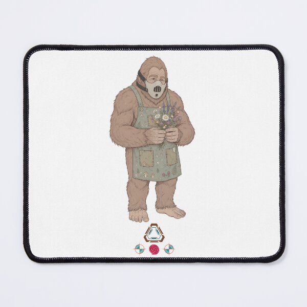 Item preview, Gentle Restraint Mask Bigfoot with Wildflowers and Garden Apron designed and sold by Whimsy Trail Co.