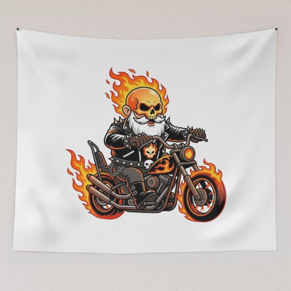 Item preview, Johnny Blaze Ghost Rider Garden Gnome designed and sold by Bad-Decisions-Designs.