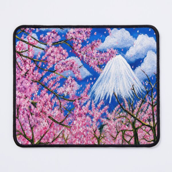 Item preview, Whispers of Sakura | Japanese-Inspired Acrylic Landscape designed and sold by AnnekeJordaan.