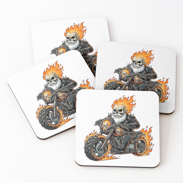 Item preview, Fiery Ghost Rider Garden Gnome designed and sold by Bad-Decisions-Designs.