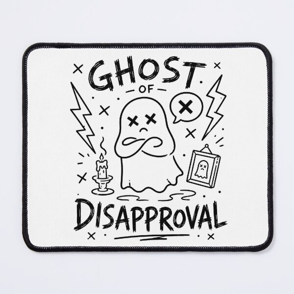 Item preview, Ghost of Disapproval Funny Hand Drawn Doodle designed and sold by Abidel.