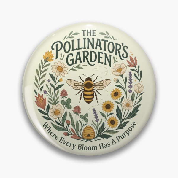 Item preview, The Pollinator's Garden Bee Artwork | Premium Nature Design designed and sold by Amr Darwish Graphic designer.