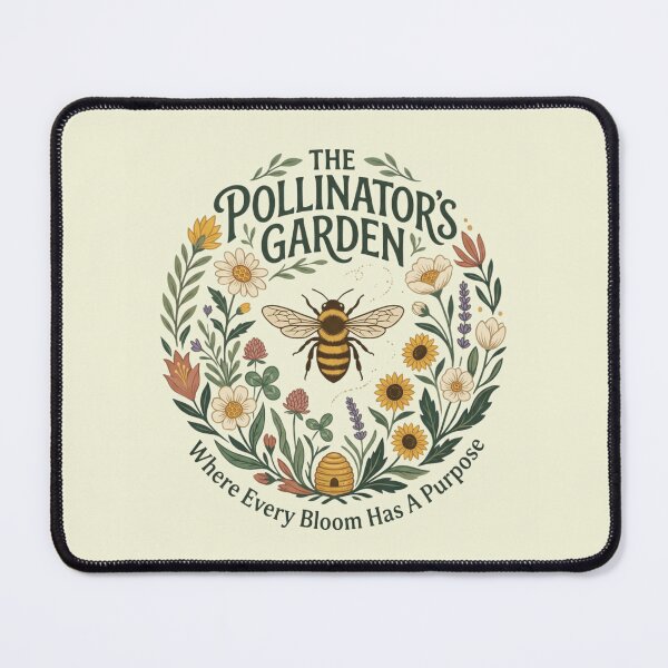 Item preview, The Pollinator's Garden Bee Artwork | Premium Nature Design designed and sold by Amr Darwish Graphic designer.