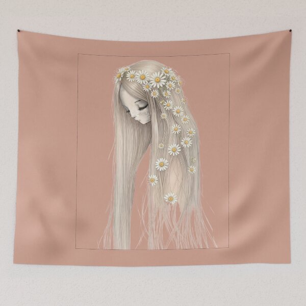 Item preview, Bloom with Grace - Daisy Girl Illustration designed and sold by Zahho.