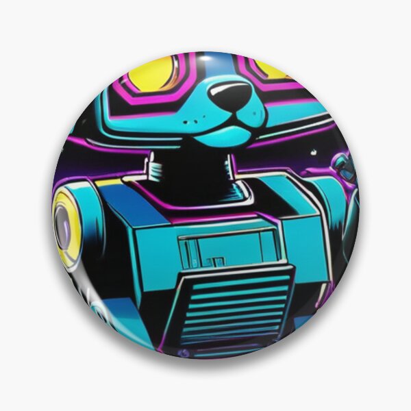 Item preview, Digital Art - Futuristic Robot Canine, Visual Elements Inspired by the 1980s designed and sold by World-Pets.