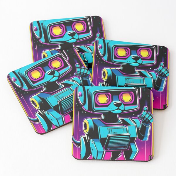 Item preview, Digital Art - Futuristic Robot Canine, Visual Elements Inspired by the 1980s designed and sold by World-Pets.