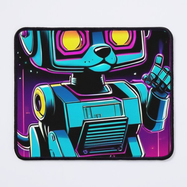Item preview, Digital Art - Futuristic Robot Canine, Visual Elements Inspired by the 1980s designed and sold by World-Pets.
