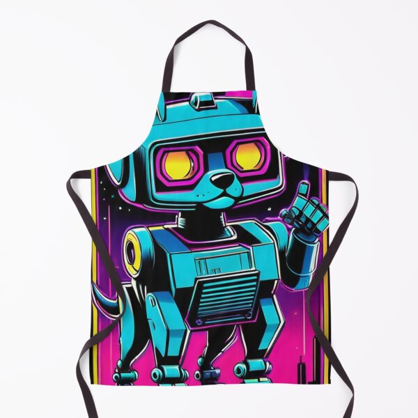 Item preview, Digital Art - Futuristic Robot Canine, Visual Elements Inspired by the 1980s designed and sold by World-Pets.