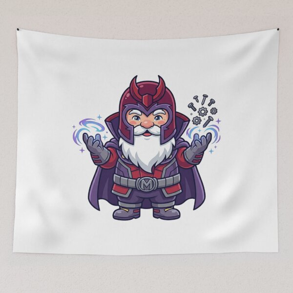 Item preview, Master of Magnetism Garden Gnome designed and sold by Bad-Decisions-Designs.