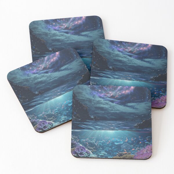 Item preview, Galaxy Reef Cosmic Seascape designed and sold by QuantumDrift.