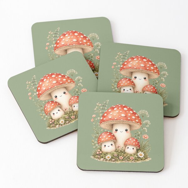 Item preview, Kawaii Cactus Family Illustration – Cute Desert Mother & Babies Design designed and sold by MagicMakerPh.