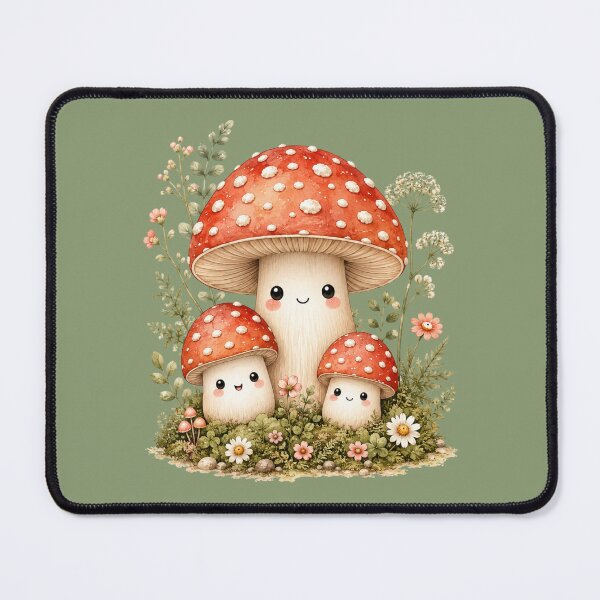 Item preview, Kawaii Cactus Family Illustration – Cute Desert Mother & Babies Design designed and sold by MagicMakerPh.