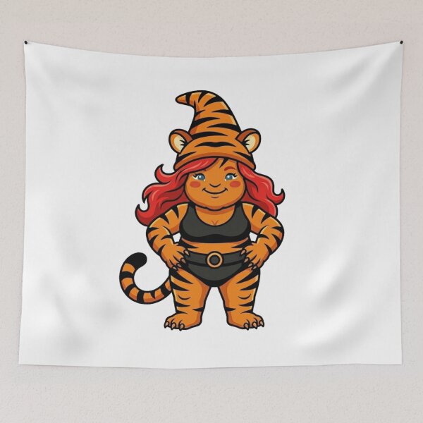 Item preview, Fierce Tigra Garden Gnome designed and sold by Bad-Decisions-Designs.