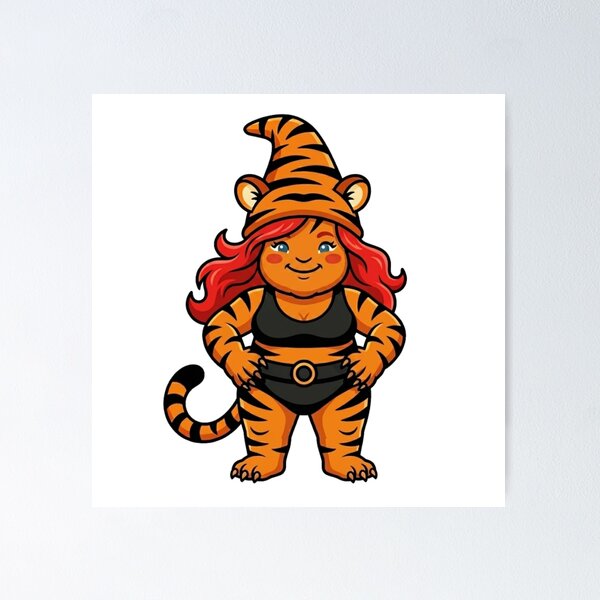 Item preview, Fierce Tigra Garden Gnome designed and sold by Bad-Decisions-Designs.