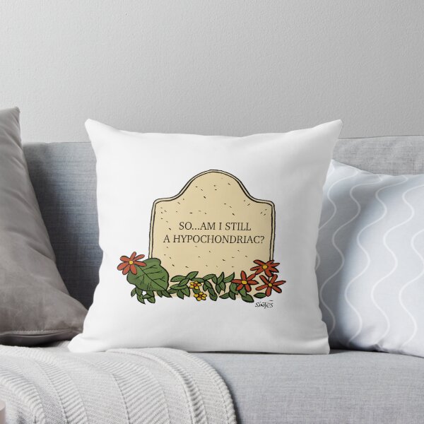 Item preview, Funny Gravestone – So… Am I Still a Hypochondriac? designed and sold by Eric Sintès.