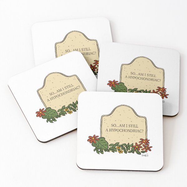 Item preview, Funny Gravestone – So… Am I Still a Hypochondriac? designed and sold by Eric Sintès.