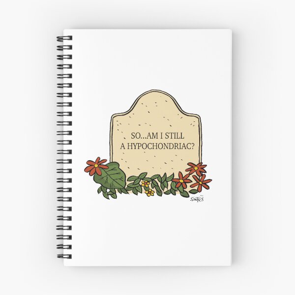 Item preview, Funny Gravestone – So… Am I Still a Hypochondriac? designed and sold by Eric Sintès.