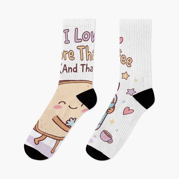 Item preview, I Love You More Than Coffee Cute Food Pun designed and sold by BobbyTee Merch.