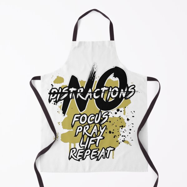 Item preview, No Distractions Focus Pray Lift Repeat Christian Gym designed and sold by Bezuiden.
