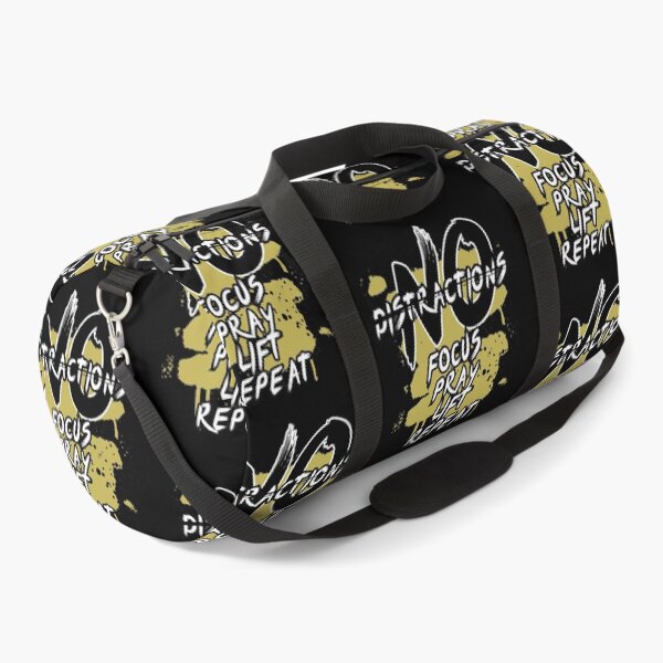 Item preview, No Distractions Focus Pray Lift Repeat Christian Gym designed and sold by Bezuiden.