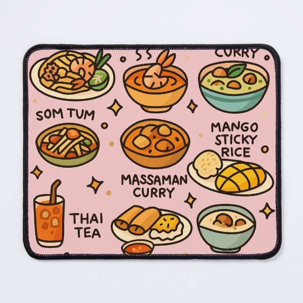 Item preview, Cute Thai Food Vibe designed and sold by SoSoSeahorse.