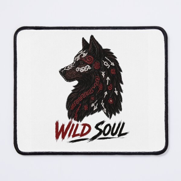 Item preview, Wild Soul Wolf – Celtic Norse Tribal Warrior Design designed and sold by Mirai_Art ⭐⭐⭐⭐.