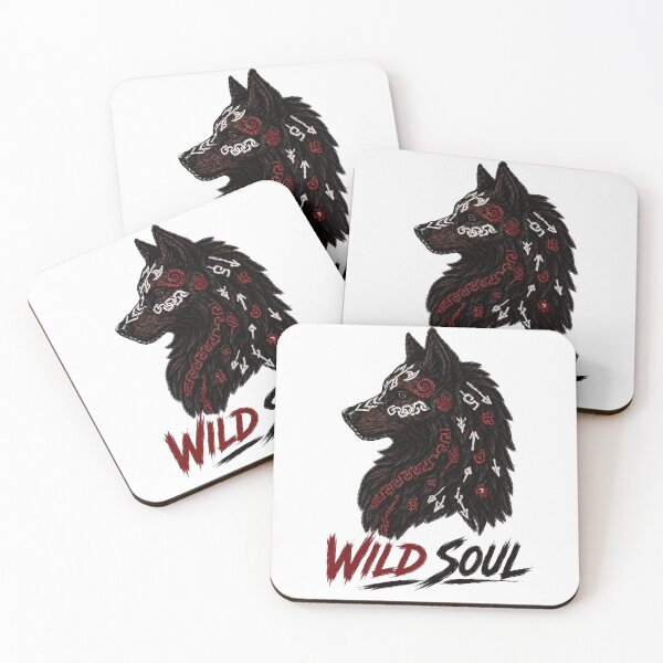 Item preview, Wild Soul Wolf – Celtic Norse Tribal Warrior Design designed and sold by  Mirai_Art  ⭐⭐⭐⭐.