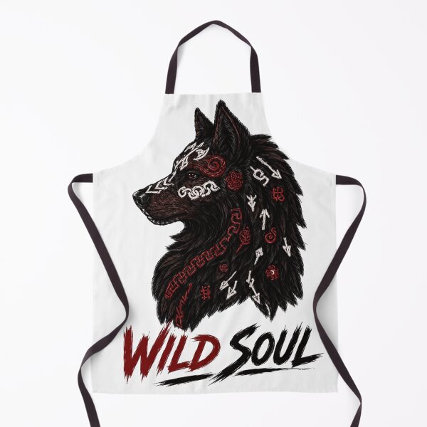 Item preview, Wild Soul Wolf – Celtic Norse Tribal Warrior Design designed and sold by Mirai_Art ⭐⭐⭐⭐.