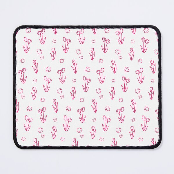 Item preview, Fushia Tulip Lineart Surface Design Pattern designed and sold by eriscreates.