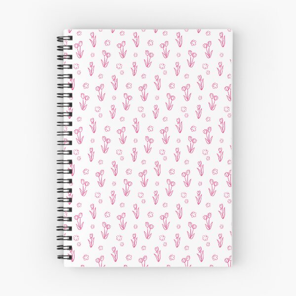 Item preview, Fushia Tulip Lineart Surface Design Pattern designed and sold by eriscreates.