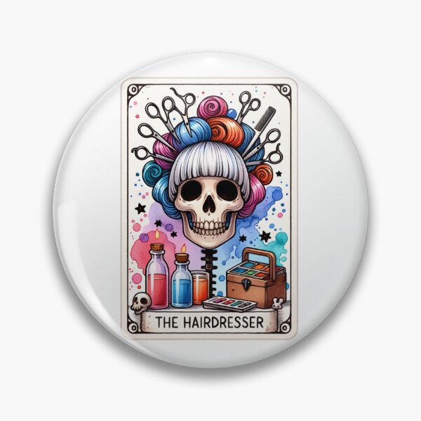Item preview, Funny Tarot Skeleton - The Hairdresser designed and sold by Travelslightly.