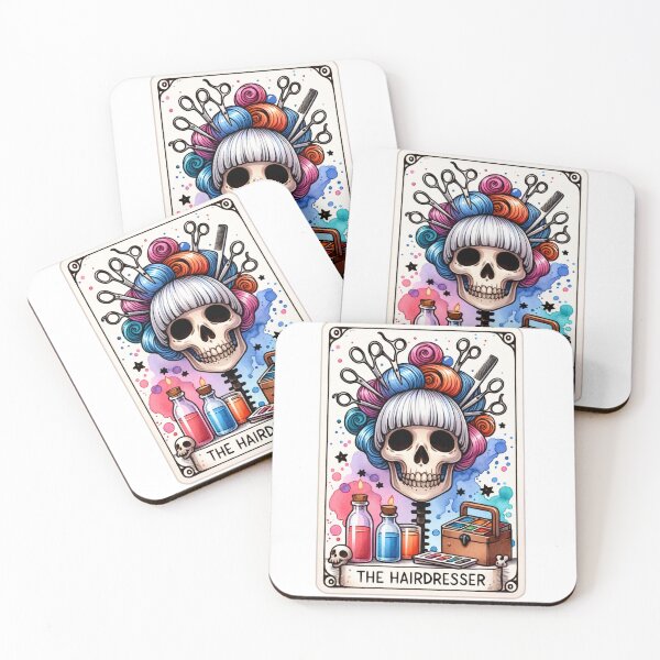 Item preview, Funny Tarot Skeleton - The Hairdresser designed and sold by Travelslightly.