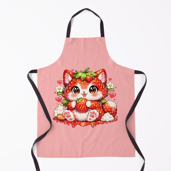 Item preview, Kawaii Strawberry Cat designed and sold by LoreliNLi.