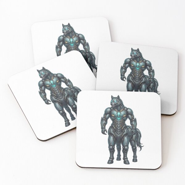 Item preview, Cyber Werewolf Warrior Biomechanical Armor designed and sold by CalmFrameArt.