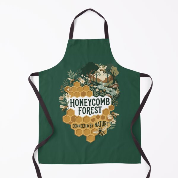 Item preview, Honeycomb Forest Nature Artwork | Bee Ecosystem Illustration designed and sold by Amr Darwish Graphic designer.