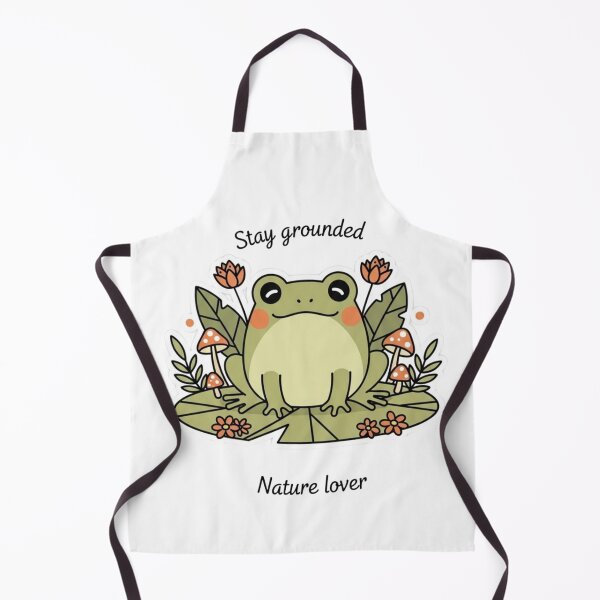 Item preview, Cute Nature Frog Sticker | Kawaii Frog in Forest | Stay Grounded Nature Lover Cartoon designed and sold by MMK1SHOP.