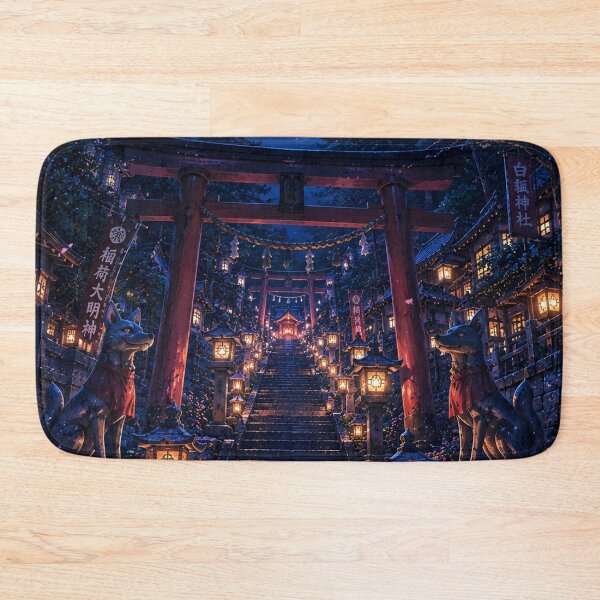 Item preview, Moonlit Fox Shrine Path designed and sold by helenaraoley.
