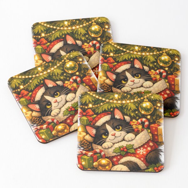 Item preview, Silent Night, Curious Cat designed and sold by ANNART1602.