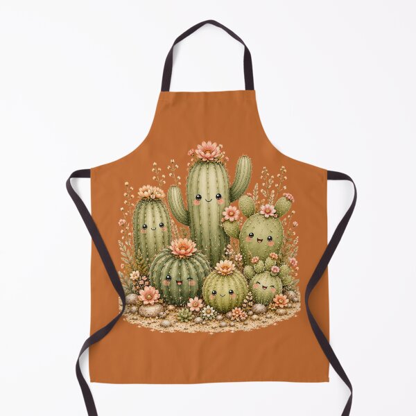 Item preview, Kawaii Cactus Garden Party Illustration – Five Desert Friends Design designed and sold by MagicMakerPh.