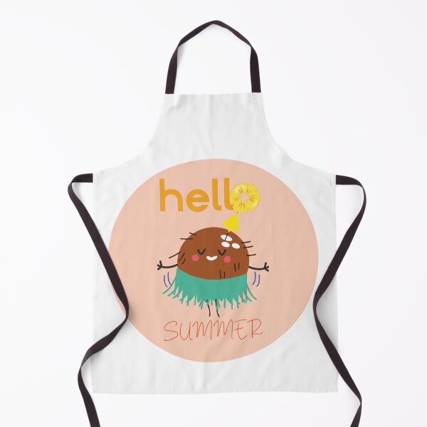 Item preview, Hello Summer Cute Dancing Coconut - Tropical Beach Graphic designed and sold by ilkayArtStudio.