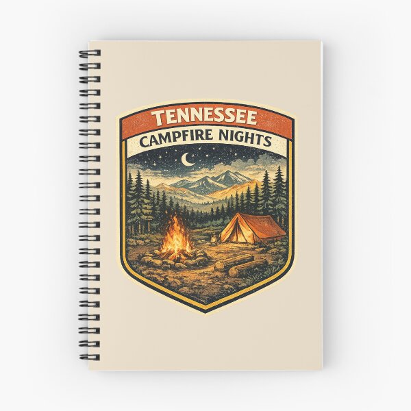 Item preview, Tennessee Campfire Nights – Retro Vintage Camping Poster designed and sold by Globalcitytees.