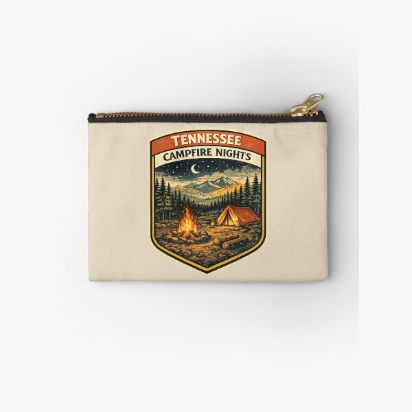 Item preview, Tennessee Campfire Nights – Retro Vintage Camping Poster designed and sold by Globalcitytees.