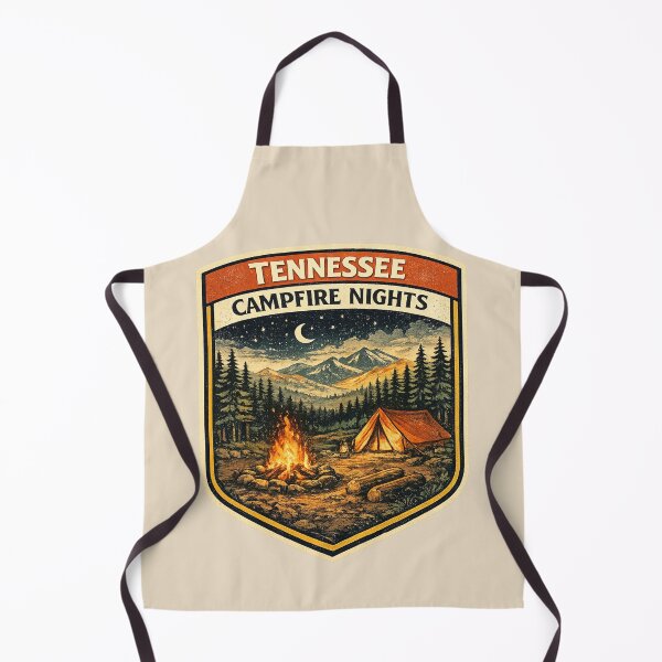 Item preview, Tennessee Campfire Nights – Retro Vintage Camping Poster designed and sold by Globalcitytees.