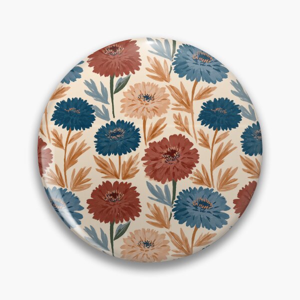 Item preview, Whimsical Zinnia Print  - Retro Flower Floral - Christmas Gifts For Him designed and sold by RoyalStarsPatts.