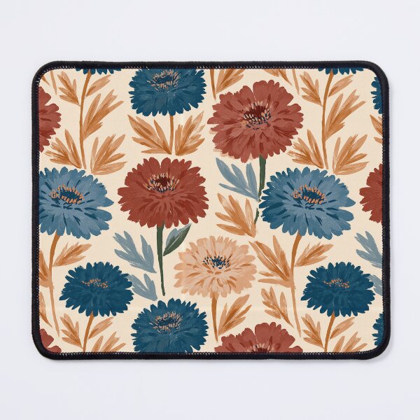 Item preview, Whimsical Zinnia Print - Retro Flower Floral - Christmas Gifts For Him designed and sold by RoyalStarsPatts.