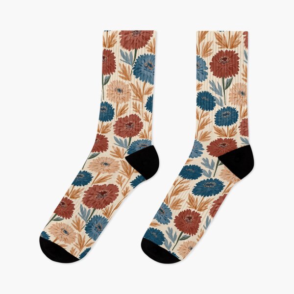 Item preview, Whimsical Zinnia Print  - Retro Flower Floral - Christmas Gifts For Him designed and sold by RoyalStarsPatts.