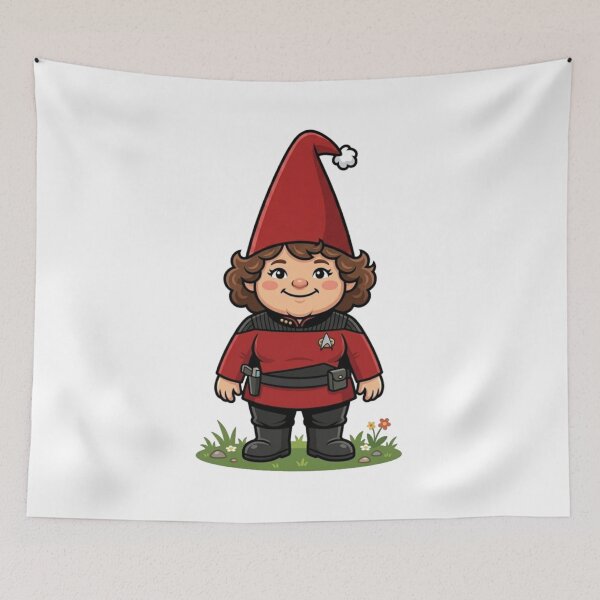 Item preview, Next Generation Starfleet Officer Gnome designed and sold by Bad-Decisions-Designs.